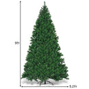 9 Feet Pre-Lit PVC Artificial Christmas Tree with 700 LED Lights by DirectDeals