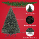4.5 Feet PVC Pre-lit Artificial Hinged Christmas Tree by DirectDeals