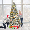 9 Feet Artificial Christmas Tree with Premium Snow Flocked Hinged by LJGDeals