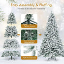 9 Feet Artificial Christmas Tree with Premium Snow Flocked Hinged by LJGDeals