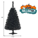 36 Inch Unlit Artificial Christmas Mini Tree with Plastic Stand-Green by LJGDeals