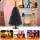 36 Inch Unlit Artificial Christmas Mini Tree with Plastic Stand-Green by LJGDeals