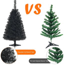 36 Inch Unlit Artificial Christmas Mini Tree with Plastic Stand-Green by LJGDeals