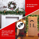 9 Feet Pre-lit Artificial Christmas Garland Red Berries with LED by LJGDeals