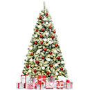 6 Feet Pre-Lit Premium Snow Flocked Hinged Artificial Christmas Tree by LJGDeals