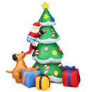 7 Feet Inflatable Christmas Tree Santa Decor with LED Lights by LJGDeals