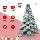 7.5 Feet Snow Flocked Artificial Christmas Tree by LJGDeals