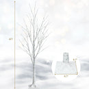 Pre-lit White Twig Birch Tree for Christmas Holiday with LED Lights by DirectDeals
