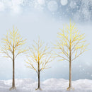 Pre-lit White Twig Birch Tree for Christmas Holiday with LED Lights by DirectDeals