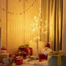 Pre-lit White Twig Birch Tree for Christmas Holiday with LED Lights by LJGDeals