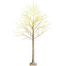 Pre-lit White Twig Birch Tree for Christmas Holiday with LED Lights by LJGDeals