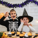 9 Feet Pre-lit Christmas Halloween Garland with 50 Purple LED Lights by LJGDeals
