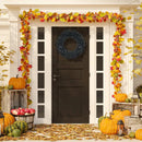 24 Inch Pre-lit Halloween Wreath with 35 Purple LED Lights by DirectDeals