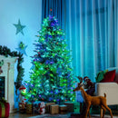 Pre-lit Artificial Hinged Christmas Tree with APP Controlled LED Lights by LJGDeals