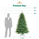 Pre-lit Artificial Hinged Christmas Tree with APP Controlled LED Lights by LJGDeals