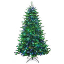 Pre-lit Artificial Hinged Christmas Tree with APP Controlled LED Lights by LJGDeals