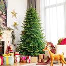 Pre-lit Artificial Hinged Christmas Tree with APP Controlled LED Lights by LJGDeals