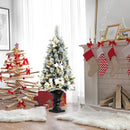 4 Feet Pre-lit Snowy Christmas Entrance Tree with White Berries and Flowers by LJGDeals