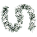 9 Feet Pre-Lit Artificial Christmas Garland with 50 LED Lights by LJGDeals