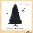 Black Artificial Christmas Halloween Tree with Purple LED Lights by LJGDeals