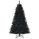 Black Artificial Christmas Halloween Tree with Purple LED Lights by LJGDeals