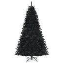 Black Artificial Christmas Halloween Tree with Purple LED Lights by LJGDeals