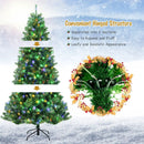 Artificial Hinged Christmas Tree with Remote-controlled Color-changing LED Lights by DirectDeals