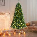 Artificial Hinged Christmas Tree with Remote-controlled Color-changing LED Lights by LJGDeals