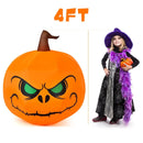 4 Feet Halloween Inflatable Pumpkin with Build-in LED Light by LJGDeals