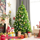 Snow Flocked Artificial Christmas Tree with Metal Stand by LJGDeals
