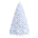 8 Feet Artificial Christmas Tree with 1636 Iridescent Branch Tips by LJGDeals
