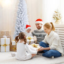 6 Feet Unlit Artificial Slim Pencil Christmas Tree with Metal Stand by LJGDeals