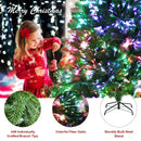 Pre-lit Multi-Colored Fiber Optic Spruce Artificial Christmas Tree by LJGDeals