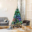 Pre-lit Multi-Colored Fiber Optic Spruce Artificial Christmas Tree by LJGDeals