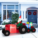 9 Feet Long Christmas Inflatables Santa Claus Decoration with Gifts by LJGDeals