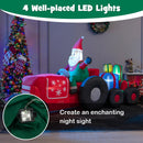 9 Feet Long Christmas Inflatables Santa Claus Decoration with Gifts by LJGDeals