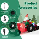 9 Feet Long Christmas Inflatables Santa Claus Decoration with Gifts by LJGDeals