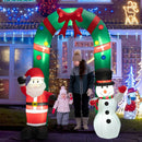 8 Feet Christmas Inflatable Archway with Santa Claus and Snowman by LJGDeals