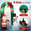 8 Feet Christmas Inflatable Archway with Santa Claus and Snowman by DirectDeals