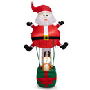 8 Feet Inflatable Santa Claus and Reindeer by LJGDeals