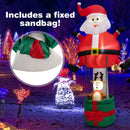 8 Feet Inflatable Santa Claus and Reindeer by LJGDeals