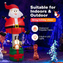 8 Feet Inflatable Santa Claus and Reindeer by LJGDeals