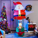 8 Feet Inflatable Santa Claus and Reindeer by LJGDeals