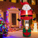 8 Feet Inflatable Santa Claus and Reindeer by LJGDeals