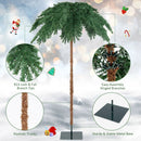 6 Feet Pre-Lit Xmas Palm Artificial Tree with 250 Warm-White LED Lights by LJGDeals