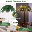 6 Feet Pre-Lit Xmas Palm Artificial Tree with 250 Warm-White LED Lights by LJGDeals