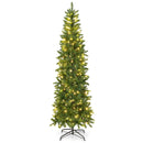 7.5 Feet Pre-lit Full Artificial Christmas Tree with Warm White and Multi-color LED Lights by LJGDeals