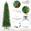 7.5 Feet Pre-lit Full Artificial Christmas Tree with Warm White and Multi-color LED Lights by LJGDeals