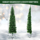 7 Feet Prelit Half-Shape Christmas Tree with 150 Lights by LJGDeals