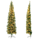 7 Feet Prelit Half-Shape Christmas Tree with 150 Lights by LJGDeals